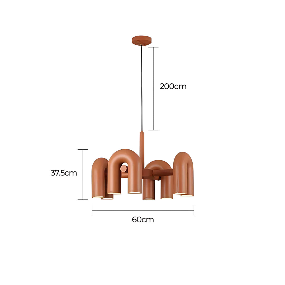 Eversley Vessel Resin Linear Chandelier — gallery image 24