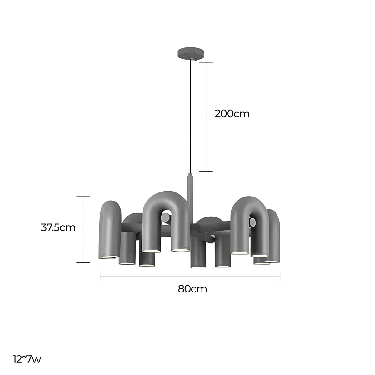 Eversley Vessel Resin Linear Chandelier — gallery image 27