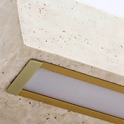 Foxglove Vessel Travertine Linear Outdoor Wall Light — gallery image 10