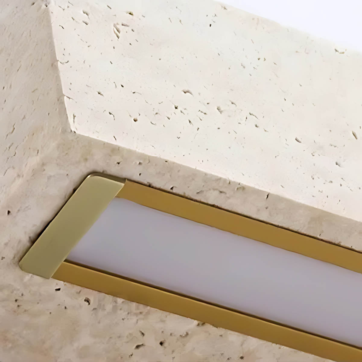 Foxglove Vessel Travertine Linear Outdoor Wall Light — gallery image 10