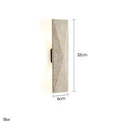 Blackthorn Vessel Travertine Hourglass Outdoor Wall Light — gallery image 13