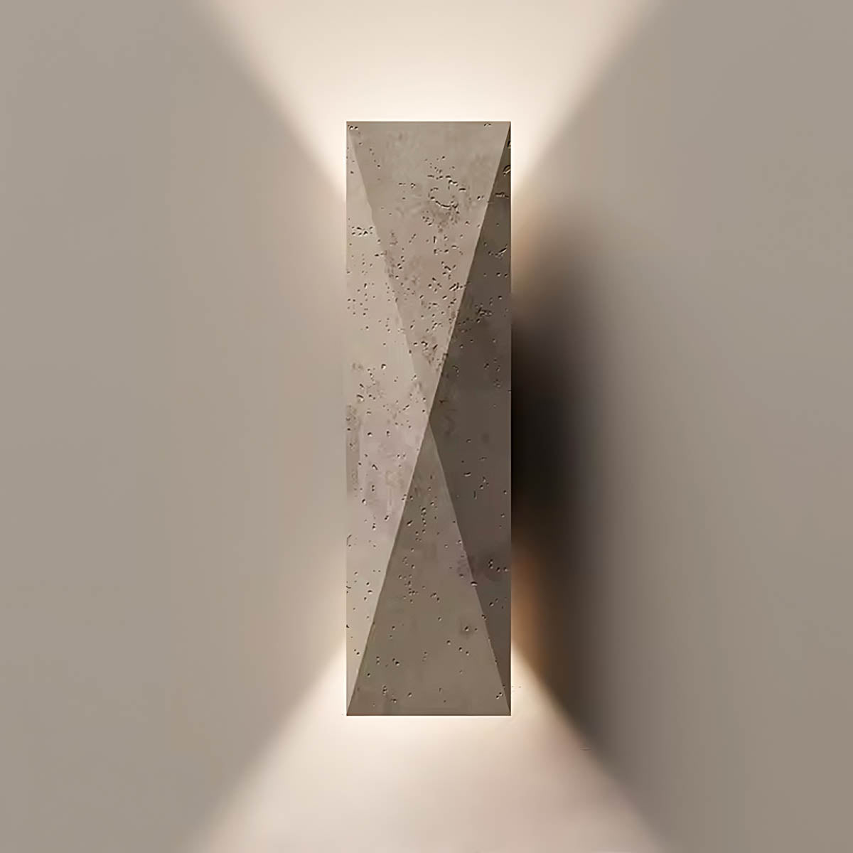 Blackthorn Vessel Travertine Hourglass Outdoor Wall Light — gallery image 10