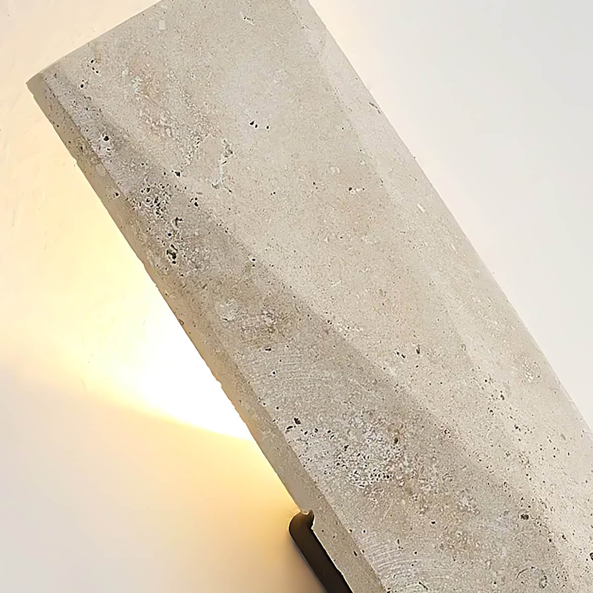 Blackthorn Vessel Travertine Hourglass Outdoor Wall Light — gallery image 11