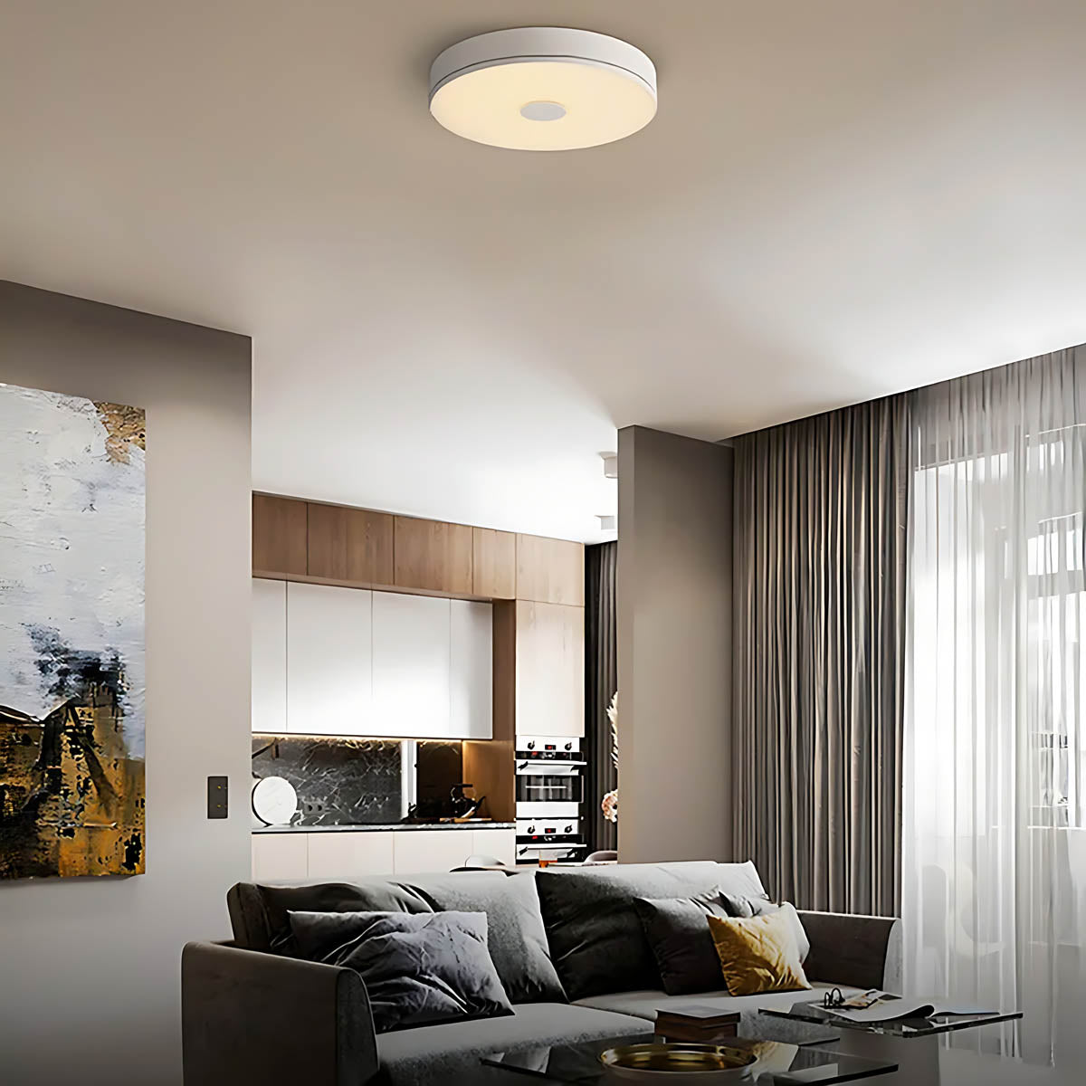 Mapledale Vessel Glass Ceiling Light — gallery image 2