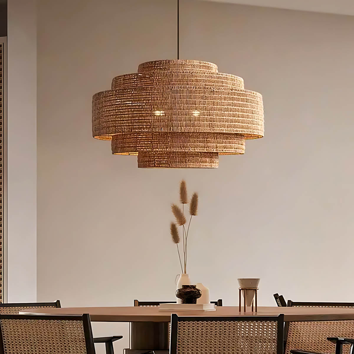 Whitmore Vessel Rattan Pendant Light — gallery image 2