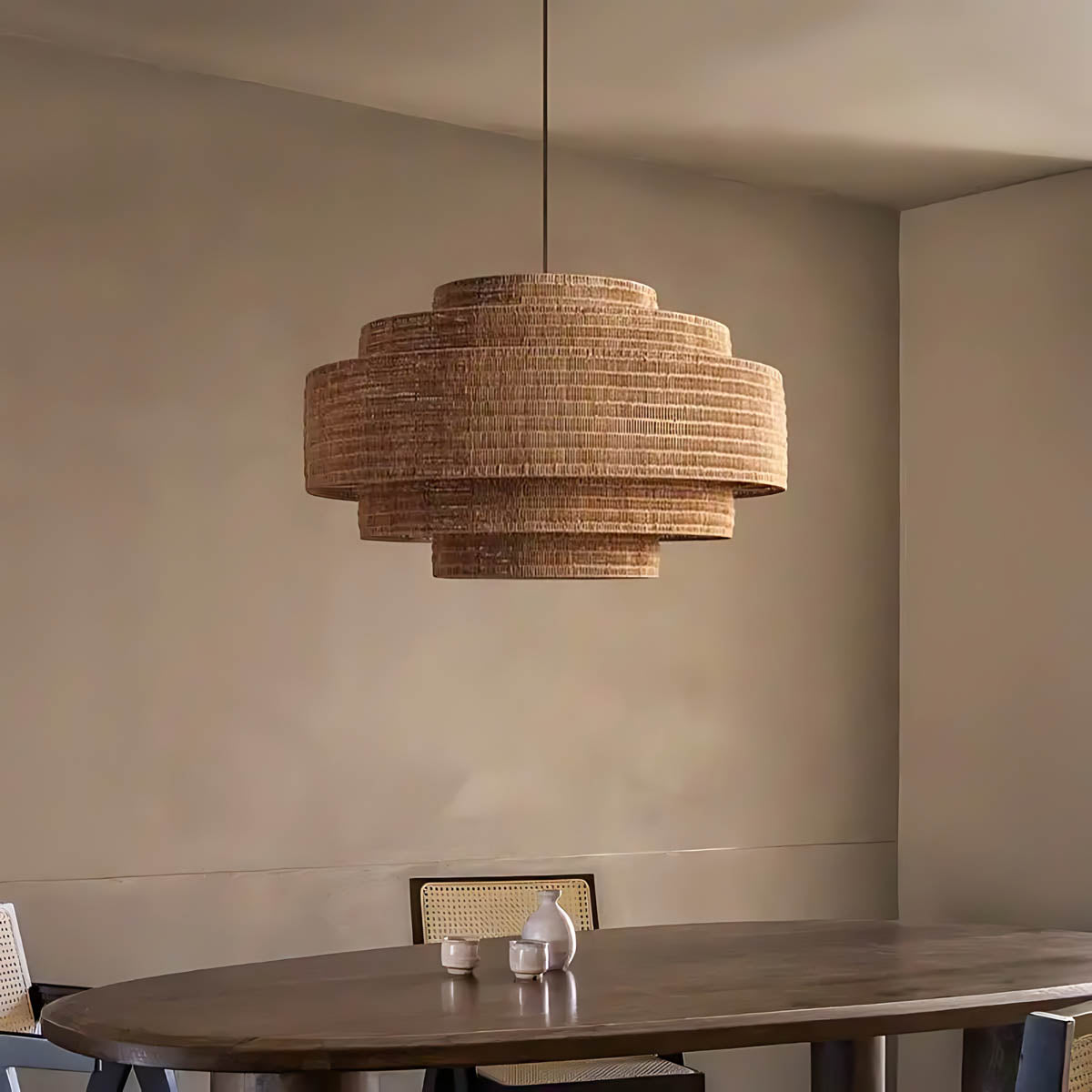 Whitmore Vessel Rattan Pendant Light — gallery image 5