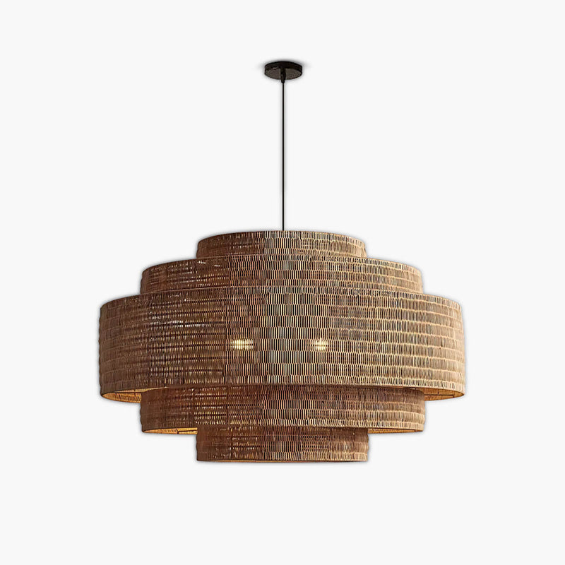 Whitmore Vessel Rattan Pendant Light — gallery image 1