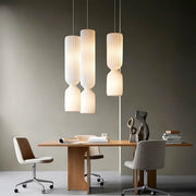 Woodford Vessel Metal Ribbed Pendant Light — gallery image 7