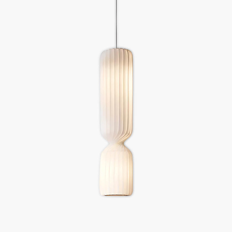 Woodford Vessel Metal Ribbed Pendant Light — gallery image 1