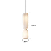 Woodford Vessel Metal Ribbed Pendant Light — gallery image 8