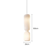 Woodford Vessel Metal Ribbed Pendant Light — gallery image 9