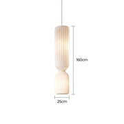 Woodford Vessel Metal Ribbed Pendant Light — gallery image 4