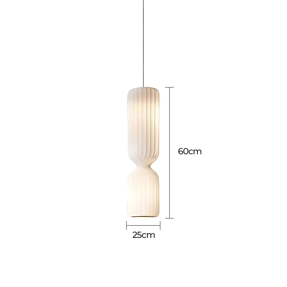 Woodford Vessel Metal Ribbed Pendant Light — gallery image 11