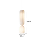 Woodford Vessel Metal Ribbed Pendant Light — gallery image 10