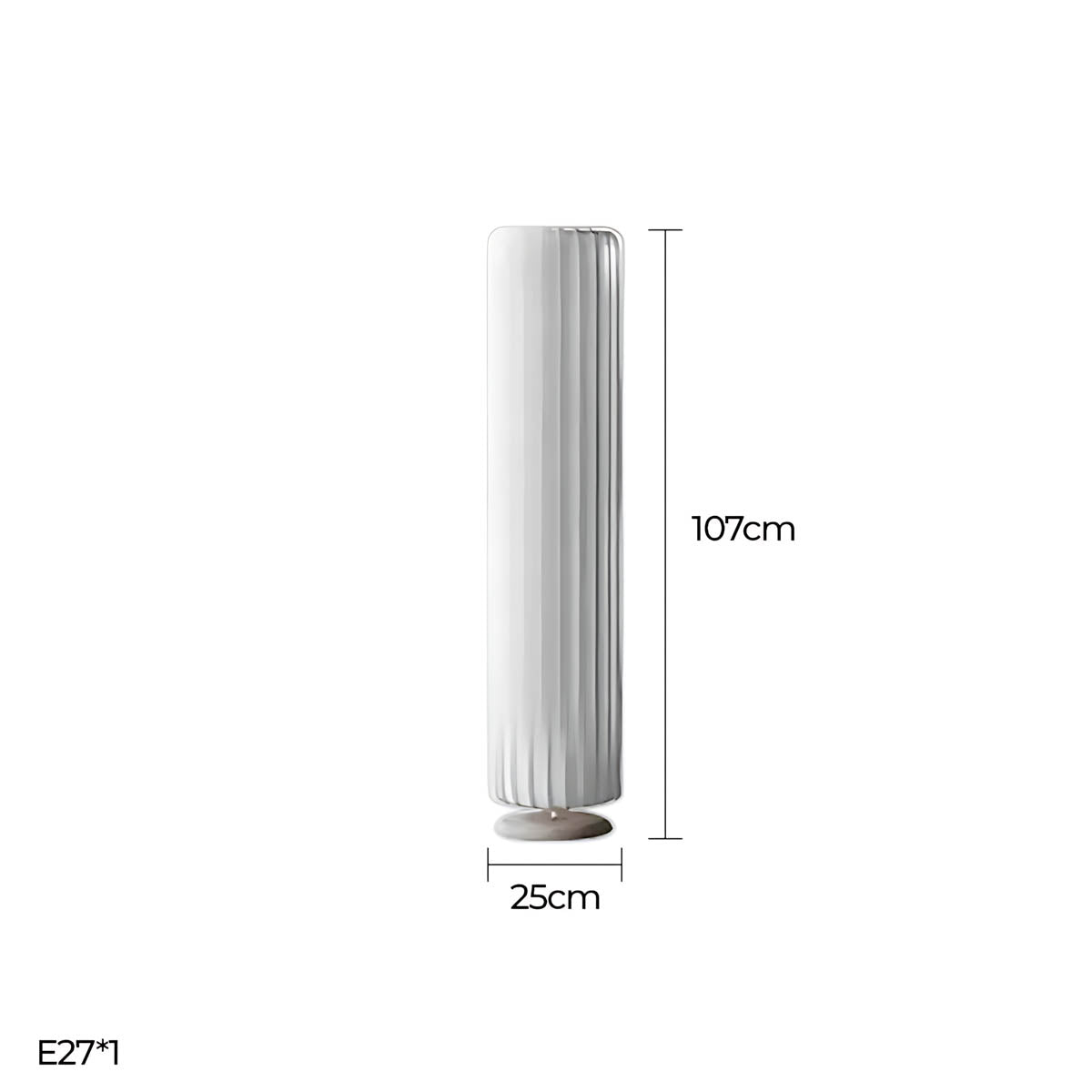 Ashford Span Acrylic Pleated Floor Lamp — gallery image 7