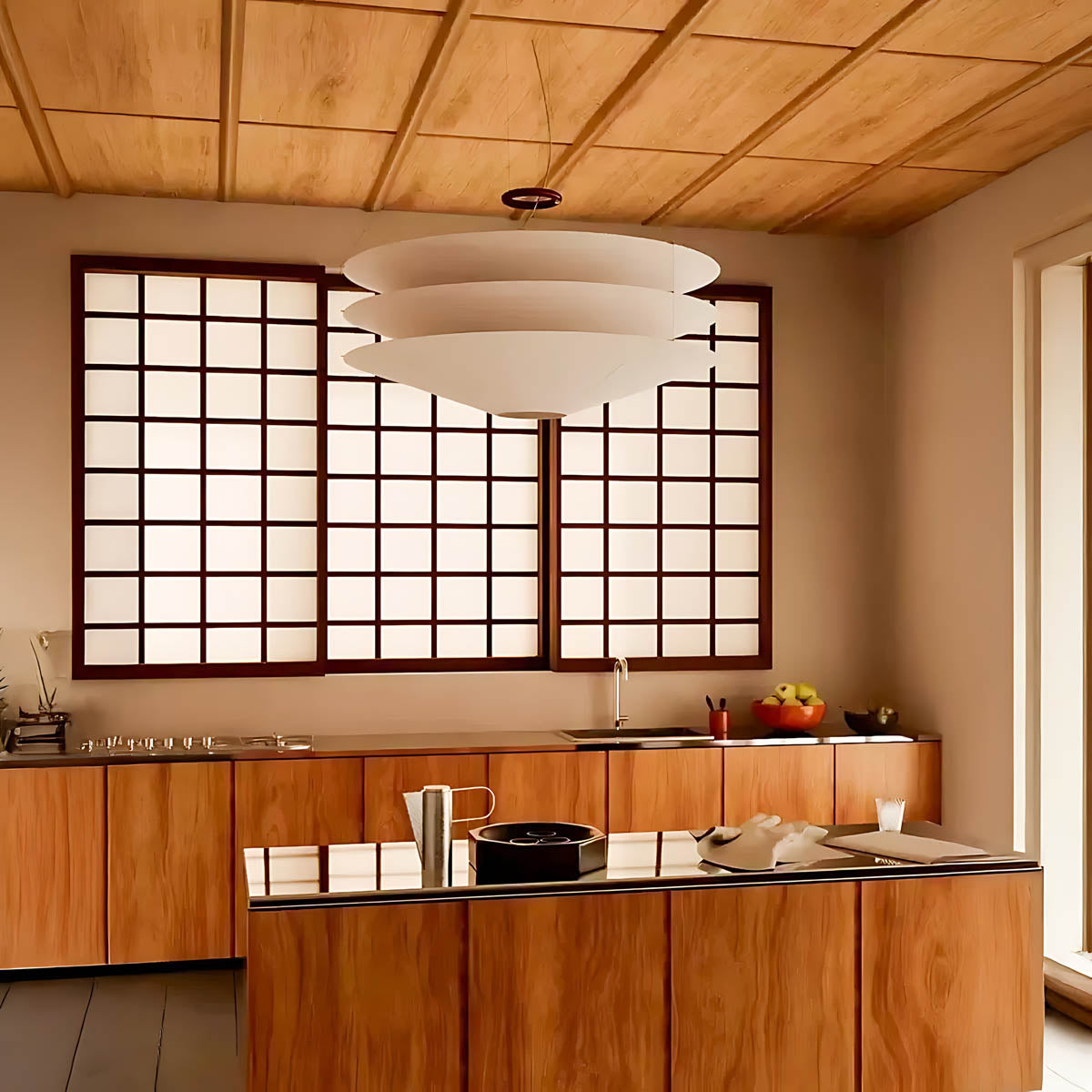 Alder Span Paper Pendant Light — gallery image 12