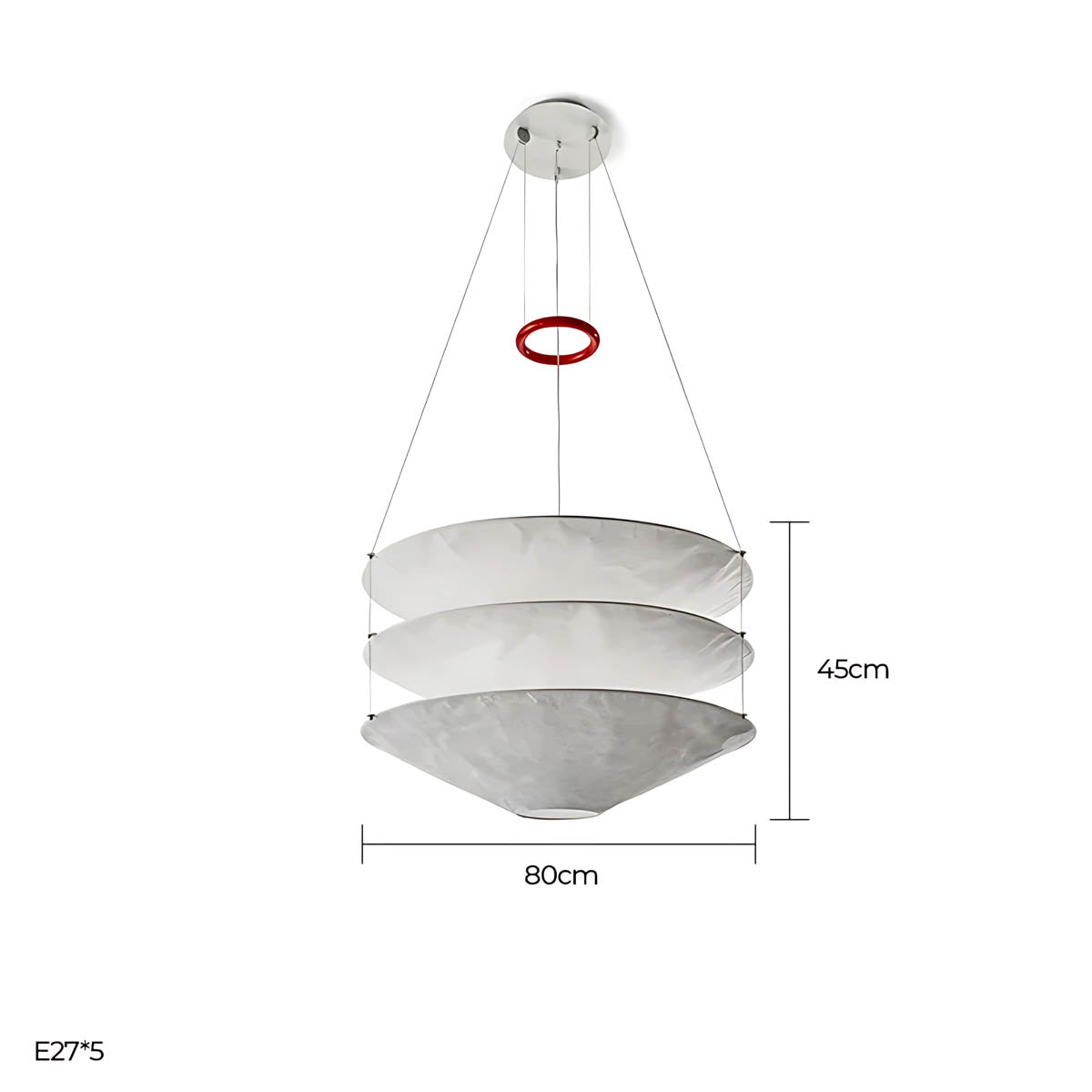 Alder Span Paper Pendant Light — gallery image 16