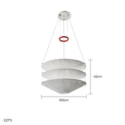 Alder Span Paper Pendant Light — gallery image 18