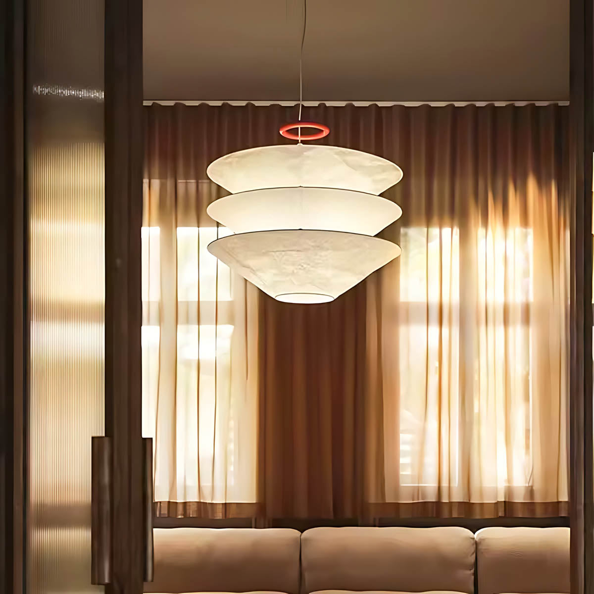 Alder Span Paper Pendant Light — gallery image 5
