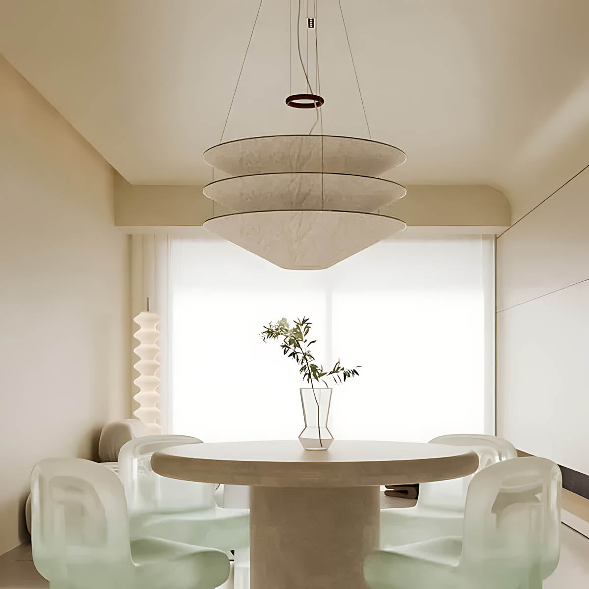 Alder Span Paper Pendant Light — gallery image 2