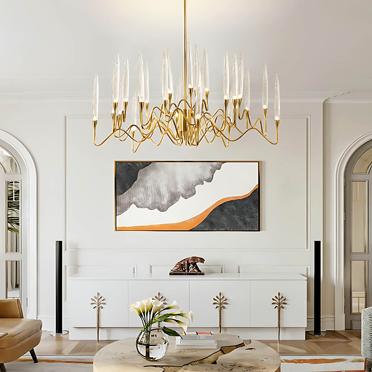 Hollis Span Crystal Chandelier — gallery image 12