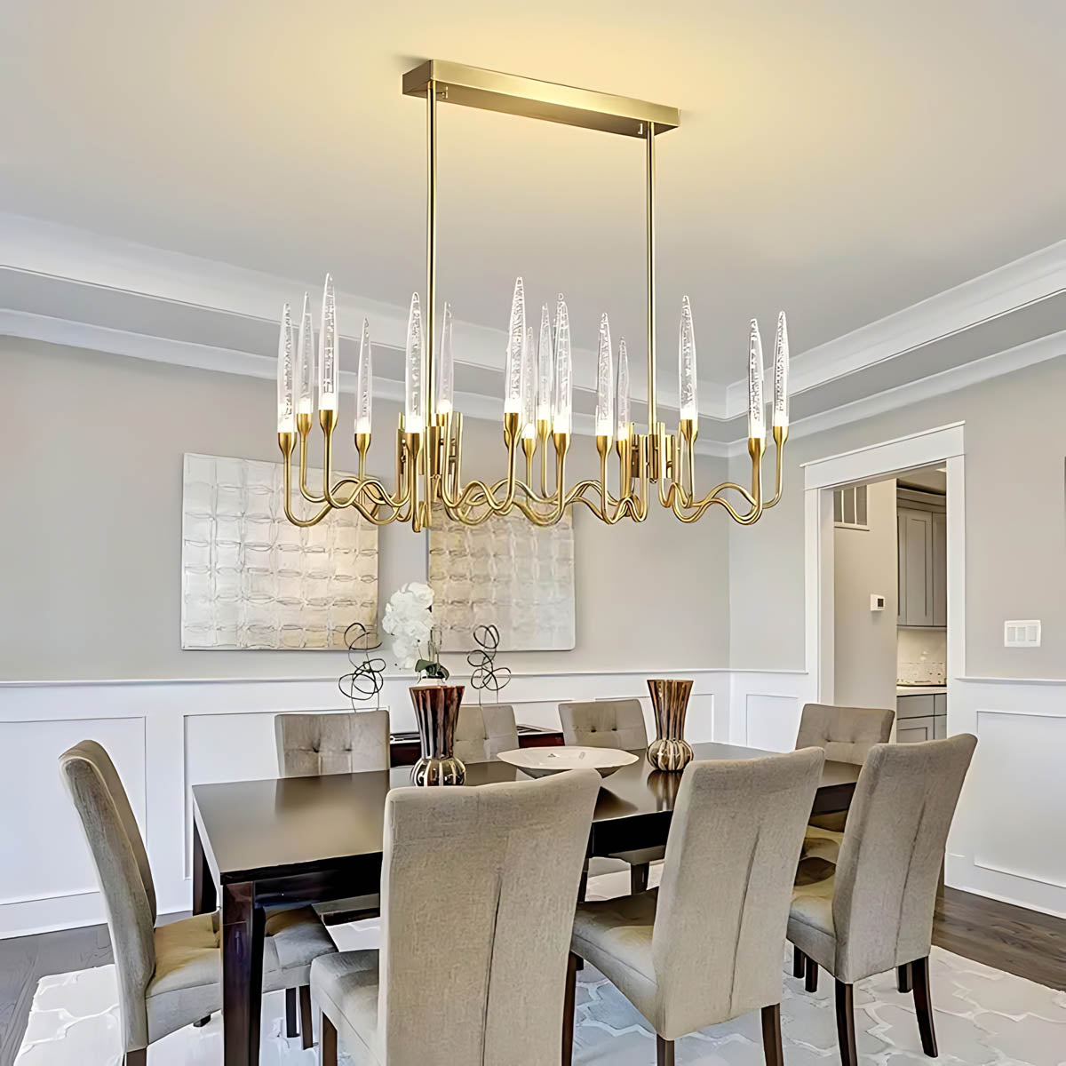 Hollis Span Crystal Chandelier — gallery image 3