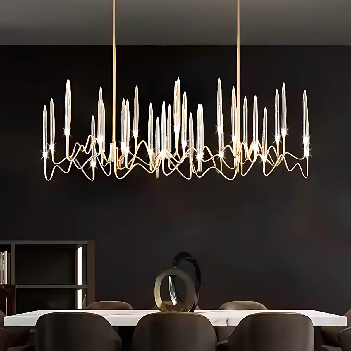 Hollis Span Crystal Chandelier — gallery image 4