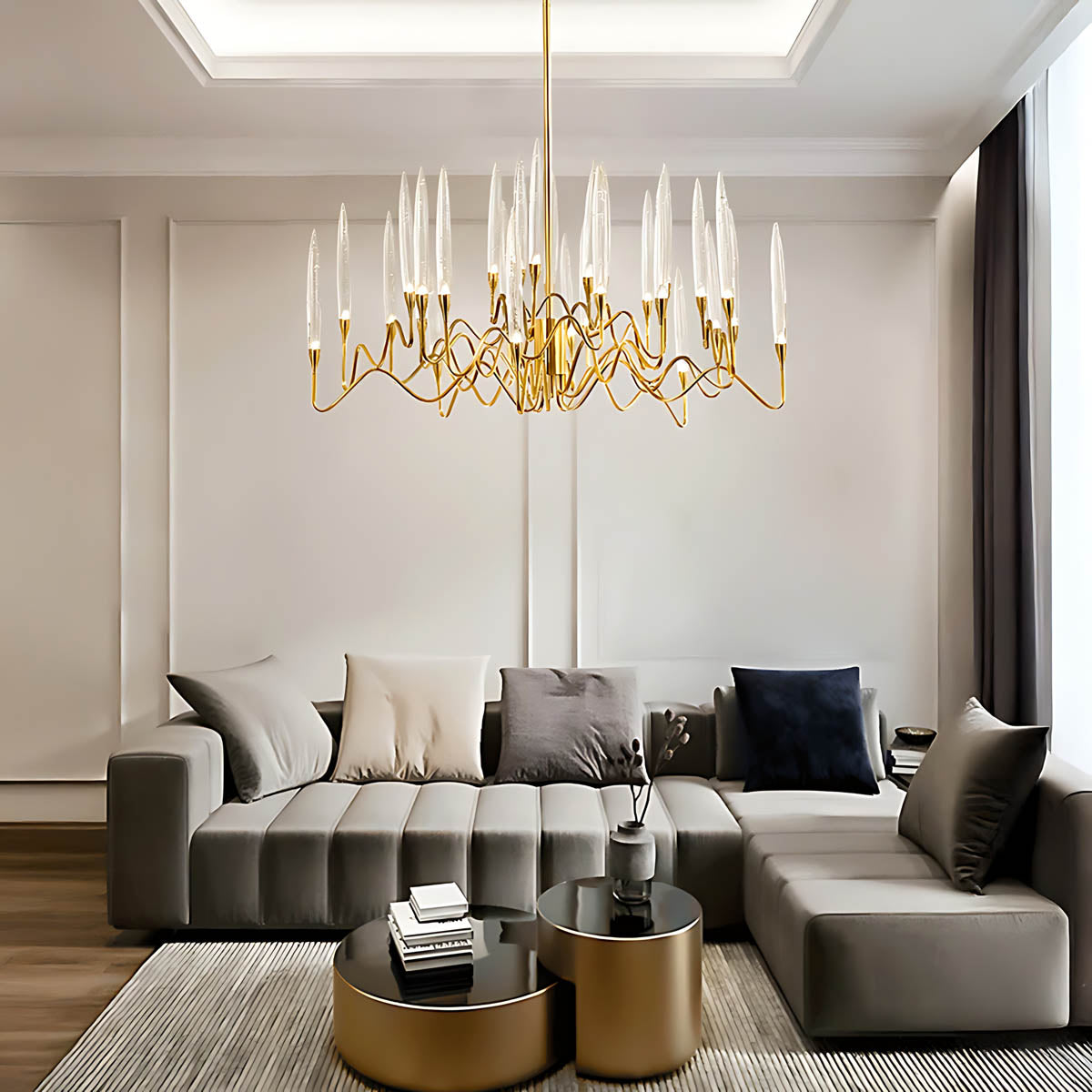 Hollis Span Crystal Chandelier — gallery image 9