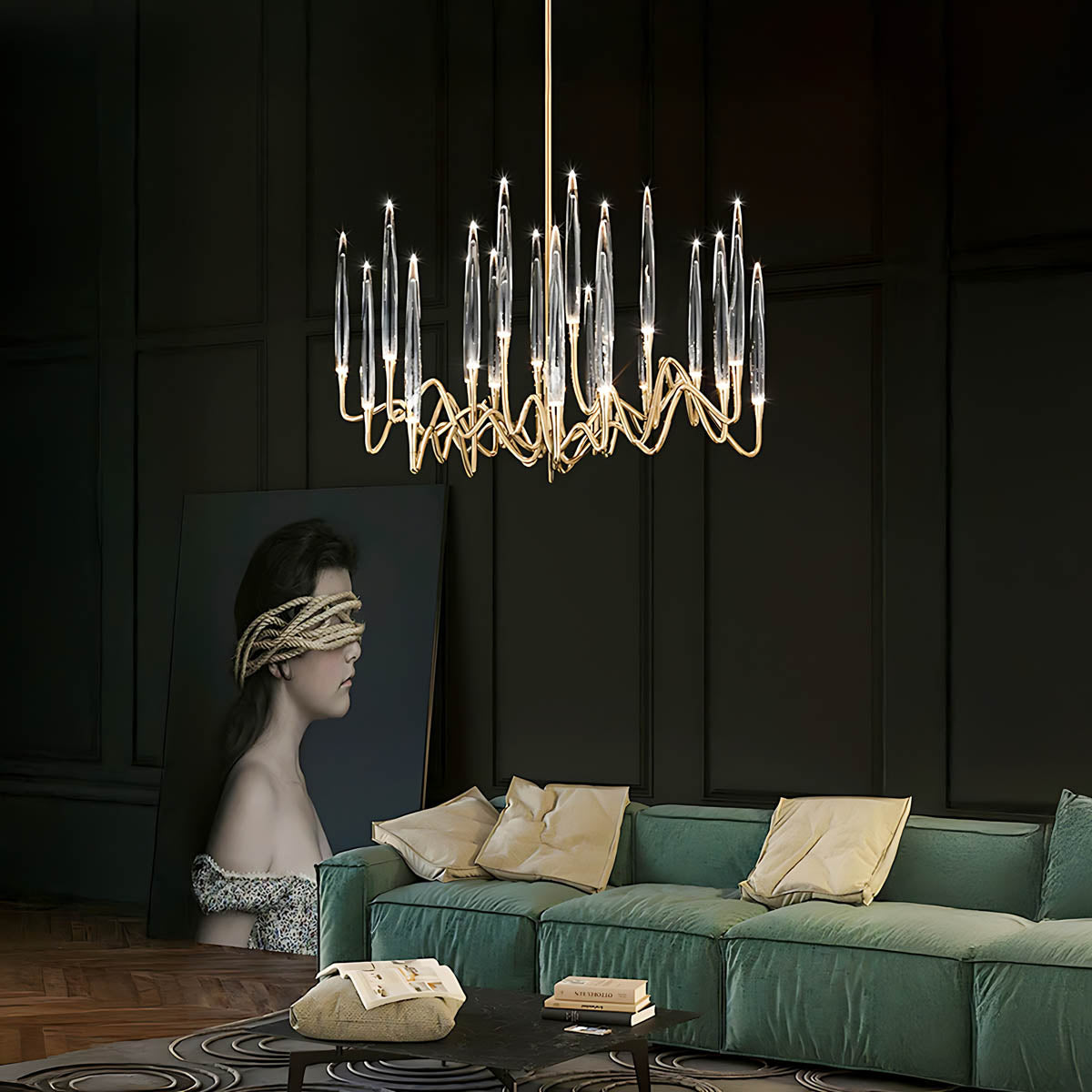 Hollis Span Crystal Chandelier — gallery image 10