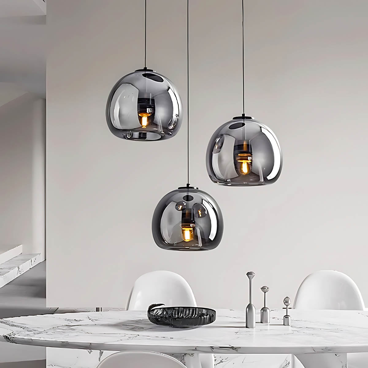 Rowan Span Glass Linear Chandelier — gallery image 4