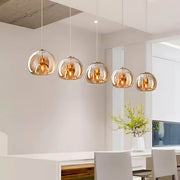 Rowan Span Glass Linear Chandelier — gallery image 7