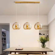 Rowan Span Glass Linear Chandelier — gallery image 10