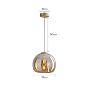 Rowan Span Glass Linear Chandelier — gallery image 20