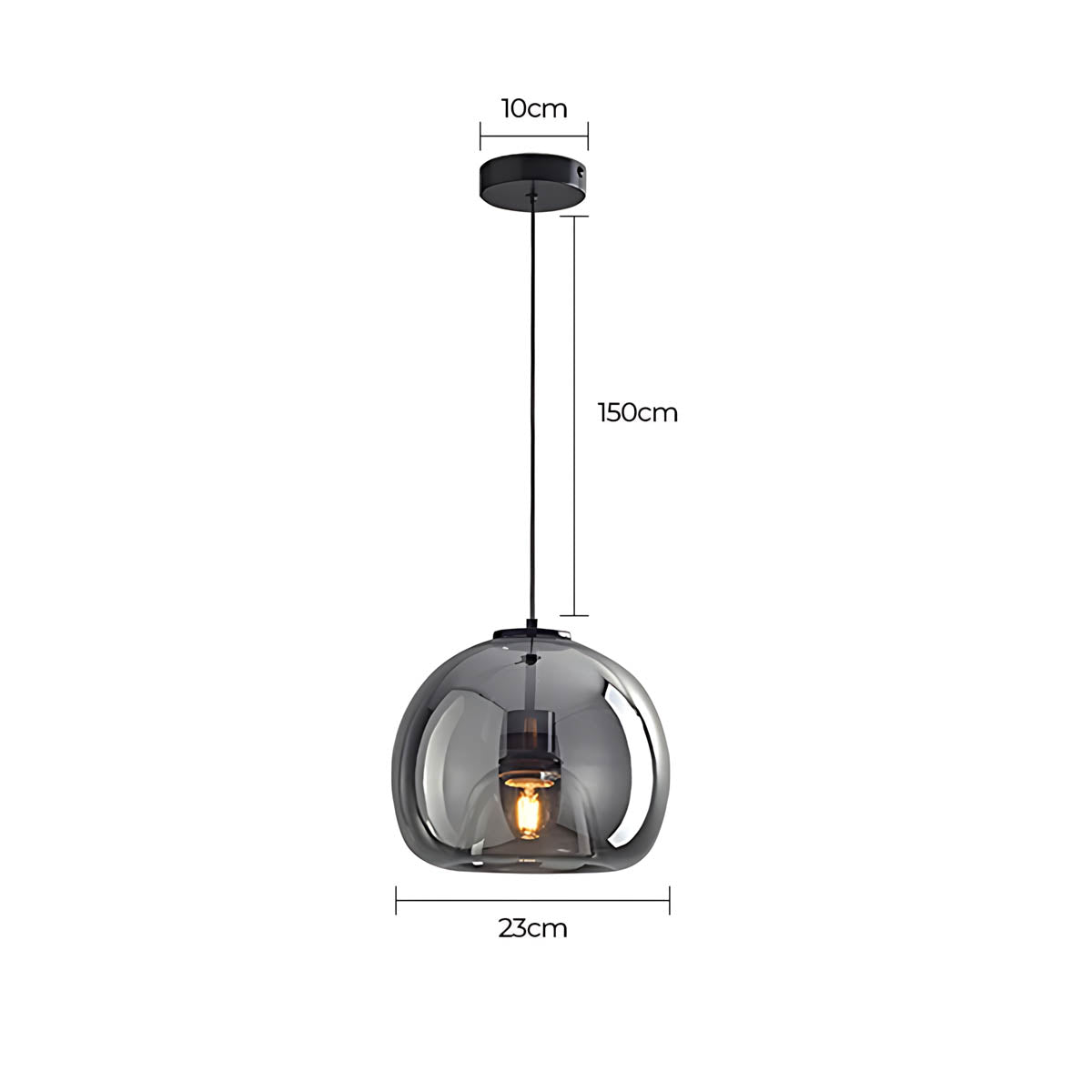 Rowan Span Glass Linear Chandelier — gallery image 19