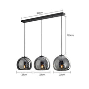 Rowan Span Glass Linear Chandelier — gallery image 22