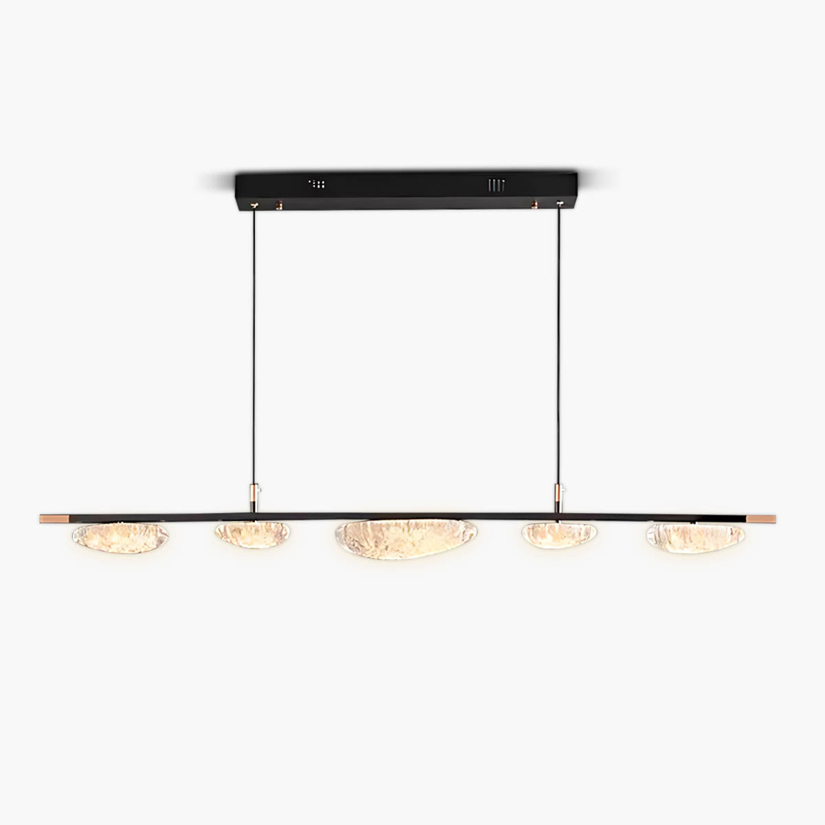 Hawthorn Span Acrylic Linear Chandelier — gallery image 1