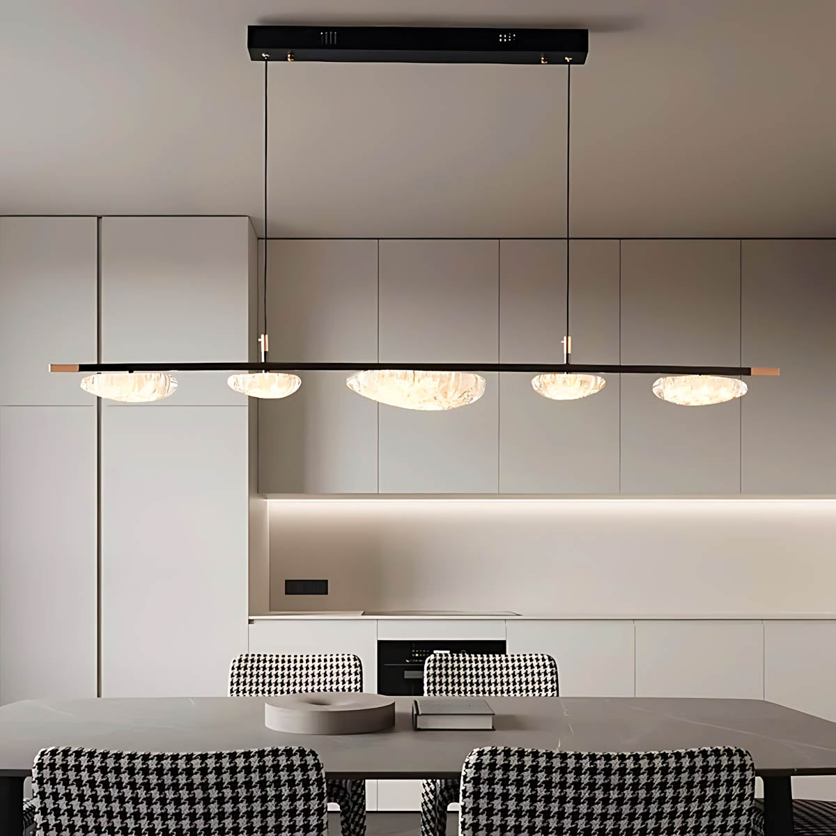 Hawthorn Span Acrylic Linear Chandelier — gallery image 3