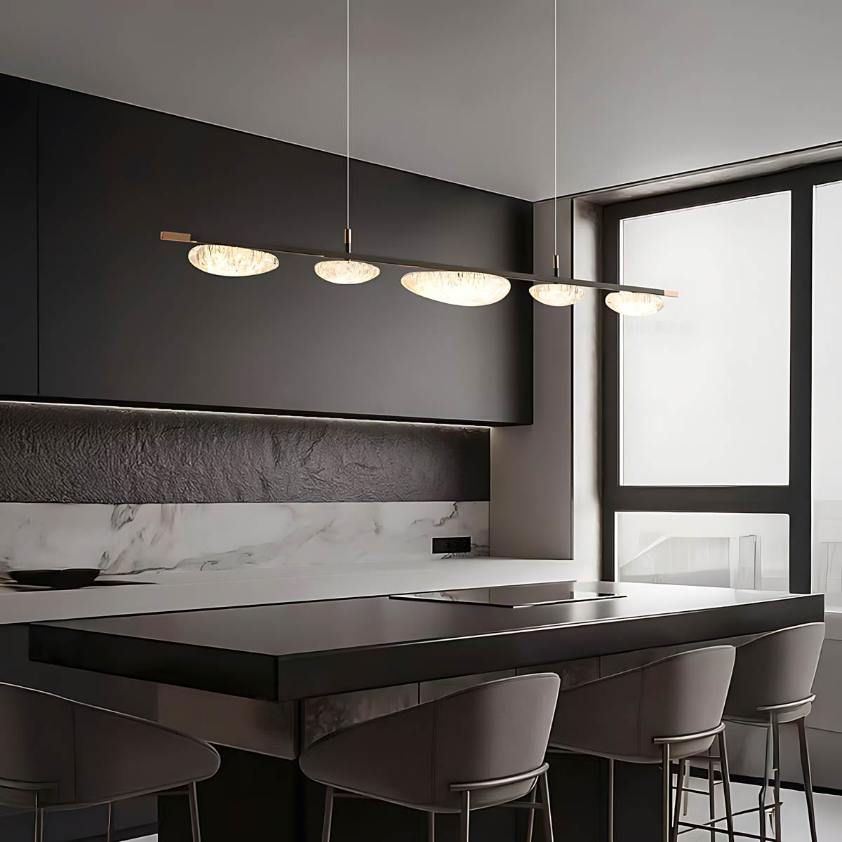 Hawthorn Span Acrylic Linear Chandelier — gallery image 8