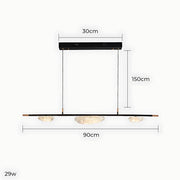 Hawthorn Span Acrylic Linear Chandelier — gallery image 15