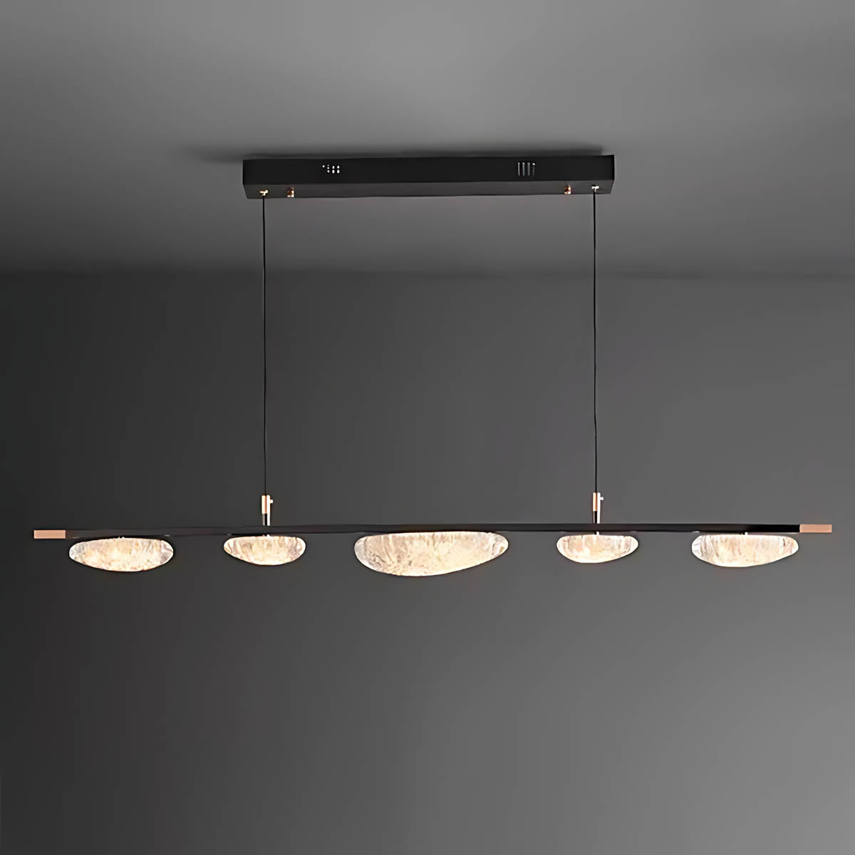 Hawthorn Span Acrylic Linear Chandelier — gallery image 2