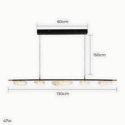 Hawthorn Span Acrylic Linear Chandelier — gallery image 17