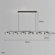 Wren Span Glass Linear Chandelier — gallery image 20