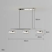 Wren Span Glass Linear Chandelier — gallery image 19
