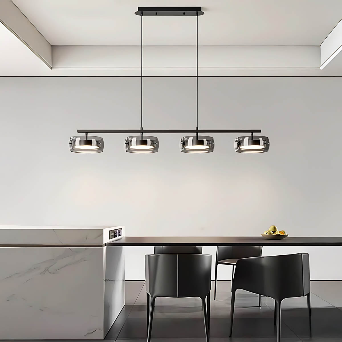 Wren Span Glass Linear Chandelier — gallery image 12
