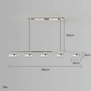 Wren Span Glass Linear Chandelier — gallery image 18