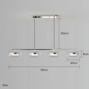 Wren Span Glass Linear Chandelier — gallery image 21