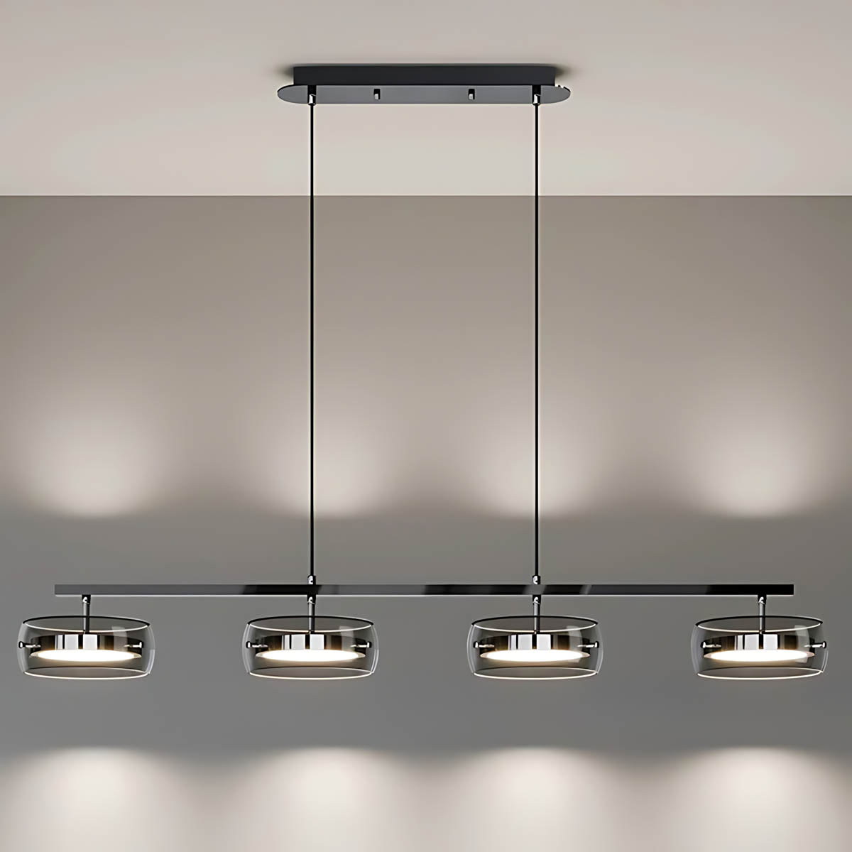 Wren Span Glass Linear Chandelier — gallery image 15