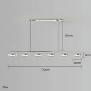 Wren Span Glass Linear Chandelier — gallery image 22