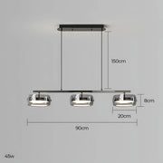 Wren Span Glass Linear Chandelier — gallery image 24