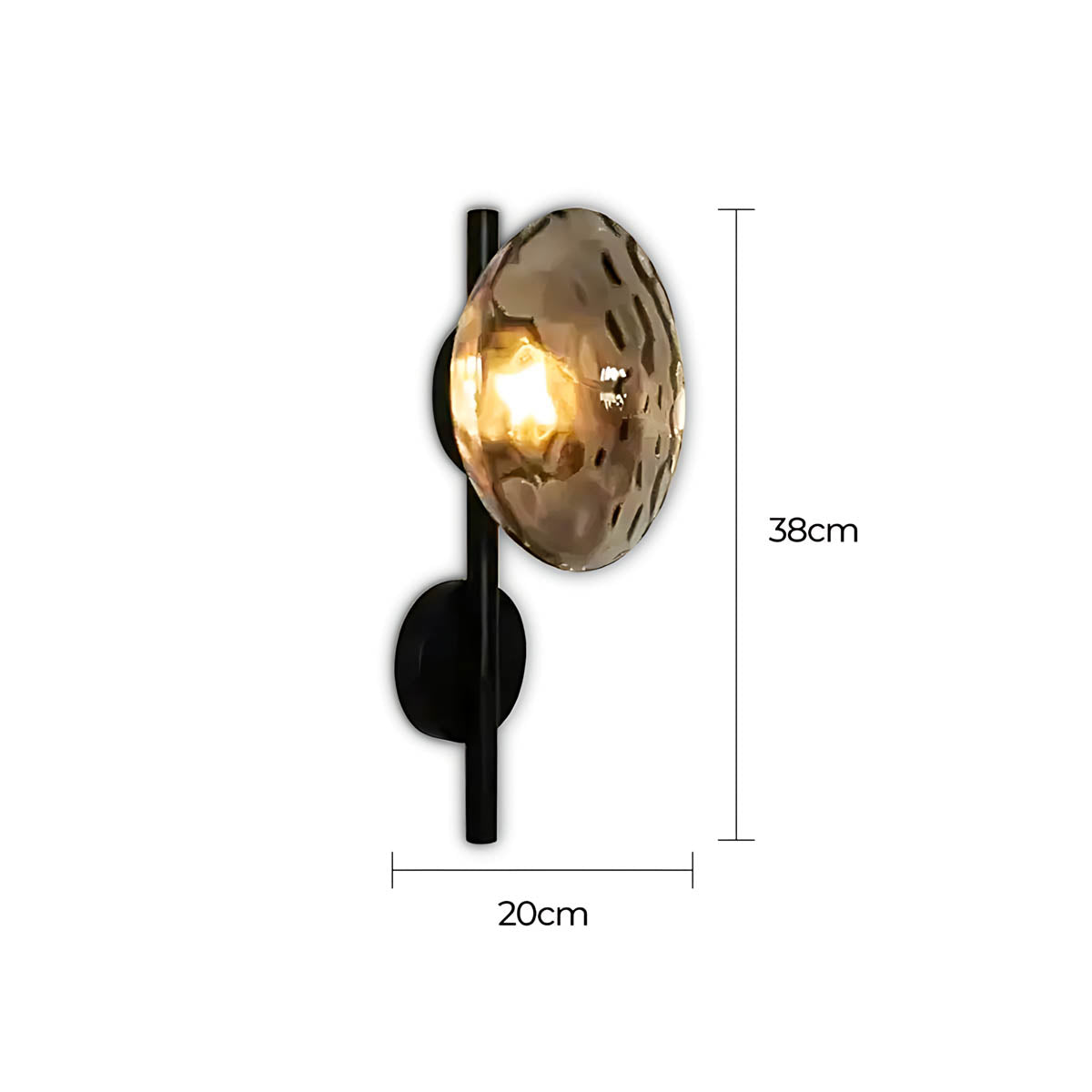 Sorrel Span Glass Wall Sconce — gallery image 21